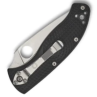 Spyderco Tenacious Folding Knife Liner Lock Black FRN [3.39" Satin Serrated 8Cr13MoV] C122PSBK
