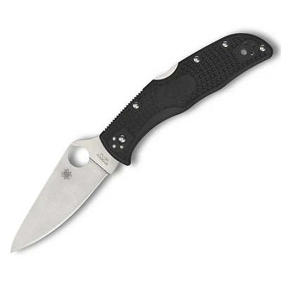 Spyderco Endela Lightweight Folding Knife Lockback Black FRN [3.41" Satin VG-10] C243PBK
