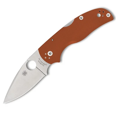 Spyderco Sprint run Native 5 Folding Knife Lockback Orange G-10 [3.00" Satin REX 45] C41GPBORE