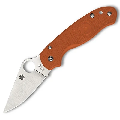 Spyderco Sprint Run Paramilitary 3 Folding Knife Compression Lock Orange FRN [3.00" Satin REX 45] Clip Point C223PBORE