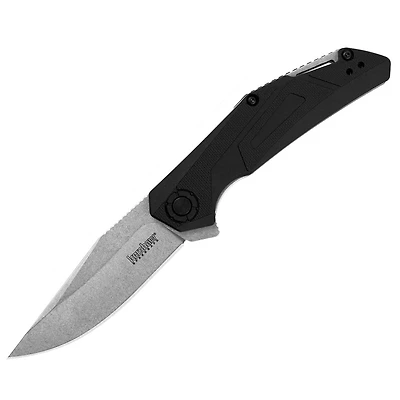 Kershaw Camshaft Spring Assisted Knife Black FRN [3.00" Stonewash 4Cr14] Clip Point 1370