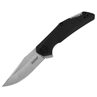 Kershaw Camshaft Spring Assisted Knife Black FRN [3.00" Stonewash 4Cr14] Clip Point 1370