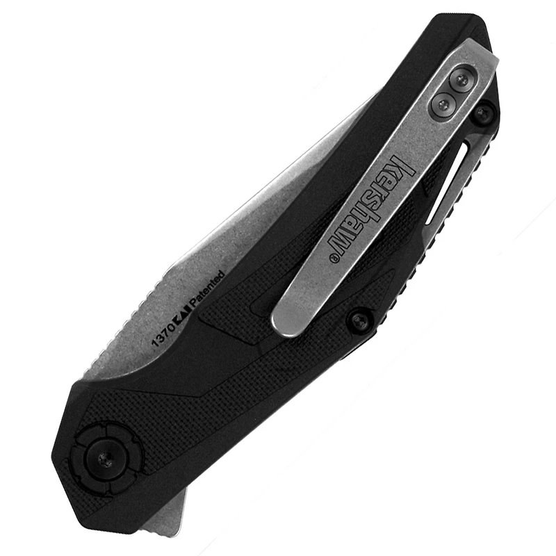 Kershaw Camshaft Spring Assisted Knife Black FRN [3.00" Stonewash 4Cr14] Clip Point 1370