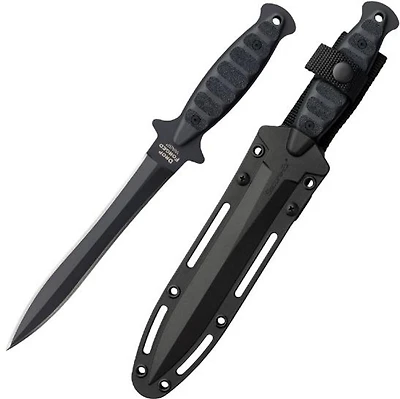 Cold Steel Drop Forged Wasp Fixed Blade Knife Black FRN [6.75" Plain Black] Dagger 36MCD