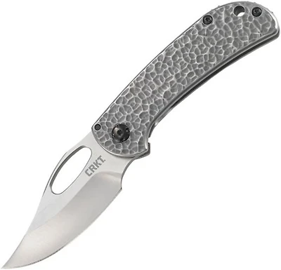 CRKT Chehalem Manual Knife Frame Lock Stainless Steel Gray [2.75" Satin Plain] Bowie 6540
