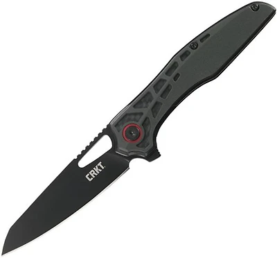 CRKT Thero Manual Knife Liner Lock GFN Black [3.00" Black Plain] Wharncliffe 6290