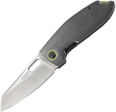 CRKT Sketch Manual Knife Frame Lock Gray Stainless Stell [2.75" Satin 8Cr13MoV] Sheepsfoot 2550