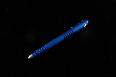 Hinderer Knives Investigator Tactical Pen Matte Blue Aluminum P58010A4BLA