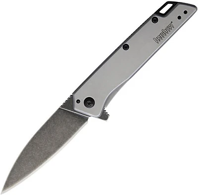 Kershaw Wilden Spring Assisted Knife Gray Stainless Steel [2.875" Black Stonewash 8Cr13MoV] Spear Point 1357X