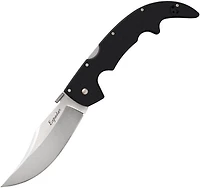Cold Steel Large Espada Manual Knife Lockback Black G-10 [5.50" Plain Stonewash AUS-10A] Trailing Point 62MGB