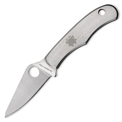 Spyderco Bug Folding Knife Gray Stainless Steel [1.31" Satin 3Cr13MoV] C133P