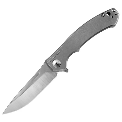 Zero Tolerance 0450 Manual Knife Frame Lock Gray Titanium [3.25" Plain Stonewash] Drop Point 0450