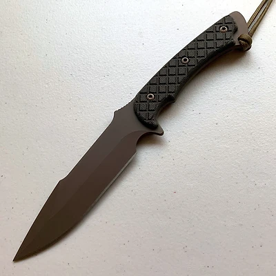 Spartan Knives Horkos Fixed Blade Knife Green Micarta [5.875" Brown S30V] Clip Point SB4DEGRNLTN