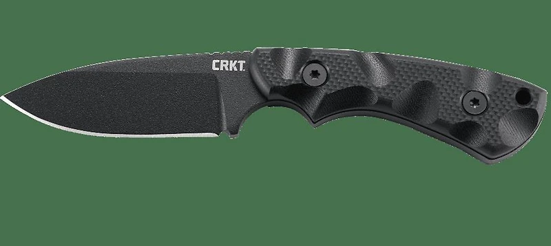 CRKT SIWI Fixed Blade Knife Black G-10 [3.34" Black Sk-5] Drop Point 2082