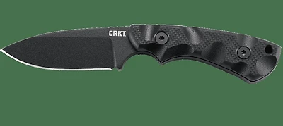 CRKT SIWI Fixed Blade Knife Black G-10 [3.34" Black Sk-5] Drop Point 2082