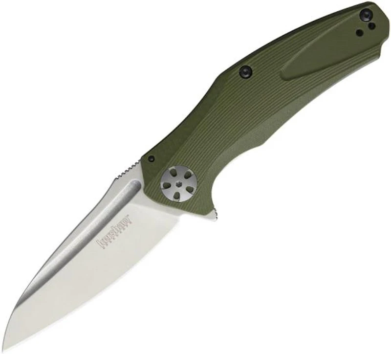Kershaw Natrix Spring Assisted Knife OD Green G-10 [3.25" Stonewash 8Cr13MoV] 7007OL