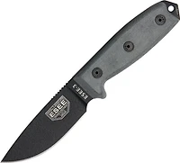 ESEE 3 Knife Fixed Blade Knife Gray Micarta [3.875" Plain Black] Drop Point 17707