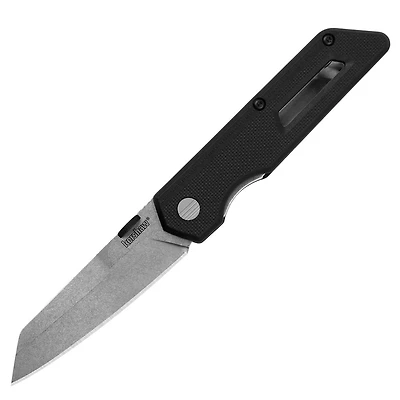 Kershaw Mixtape Folding Knife Black GFN [3.10" Stonewash 8Cr13MoV] Wharncliffe 2050