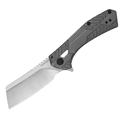Kershaw Static Ball Bearing Folding Knife Gray Stainless Steel [2.80" Satin 8Cr13MoV] Sheepsfoot 3445