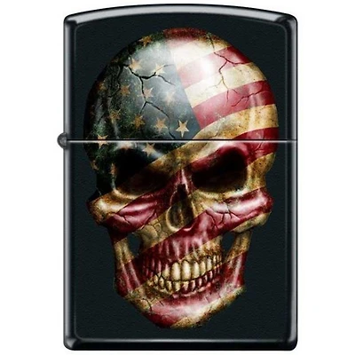 Skull with Flag Zippo