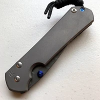 CRK Large Sebenza 31 Manual Knife [Damascus Boomerang 3.61" Plain] Drop Point