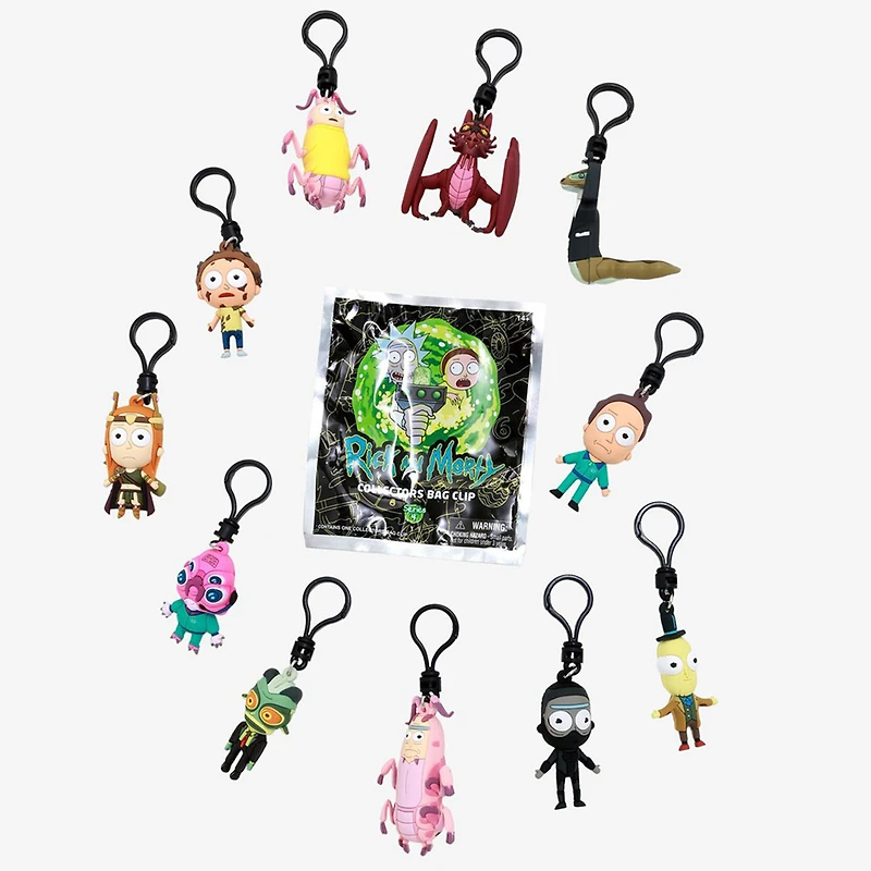 Rick & Morty (Series 4) 3D Foam Bag Clip [1 Random Bag]