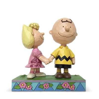 Iconix Peanuts Charlie Brown and Sally Statue Jim Shore