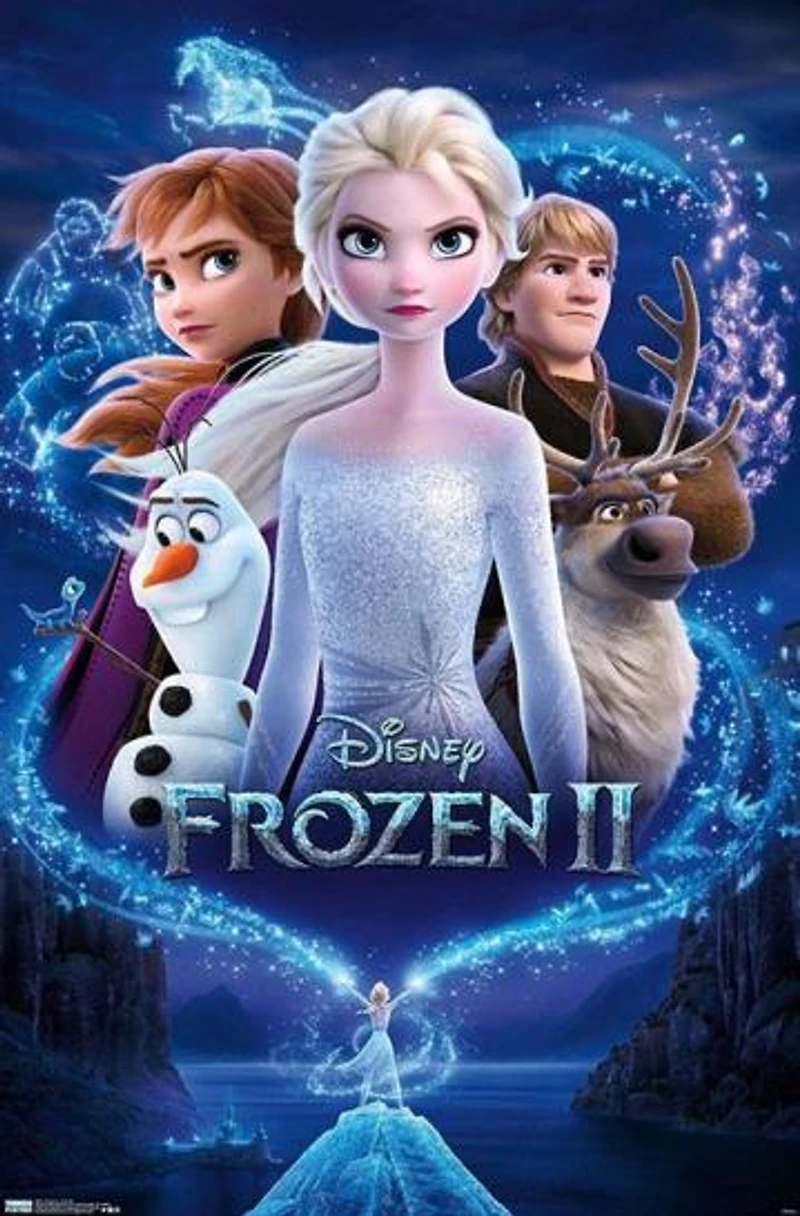 Disney Frozen II Cartoon Poster