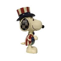 Iconix Peanuts Mini Snoopy Patriotic Statue Jim Shore
