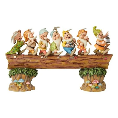 Disney Snow White Seven Dwarfs w/ Music Statue Jim Shore