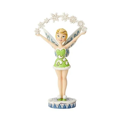 Disney Peter Pan Tinkerbell with Snowflakes Statue Jim Shore
