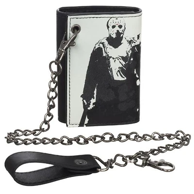 Friday the 13th B&W Chain Wallet
