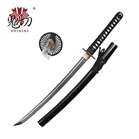 Black [Wakizashi] Round Guard Handmade Katana 1045