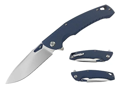 Stec Blue G-10 Ball Bearing Flipper Pocket Knife