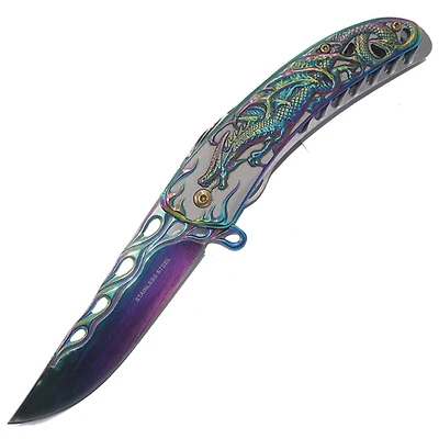 Dragon Flame (RAINBOW) AO Pocket Knife