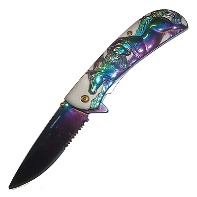 Horse (RAINBOW) AO Pocket Knife