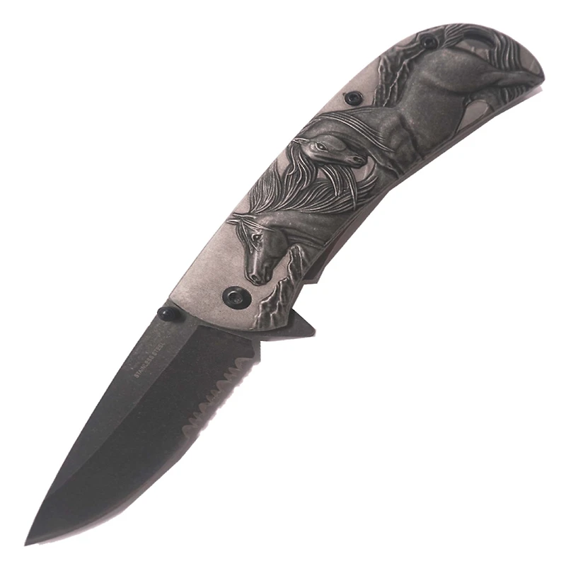 Horse (STONEWASH) AO Pocket Knife