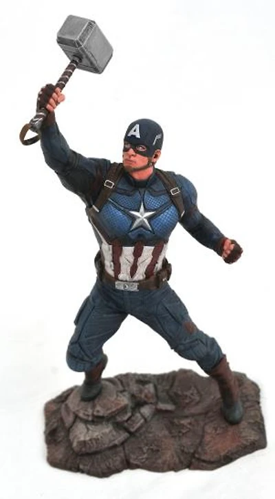 Avengers: Endgame Captain America w/ Mjolnir Gallery Marvel Statue