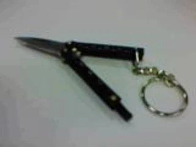 Butterfly Key Chain Knife (BLACK)