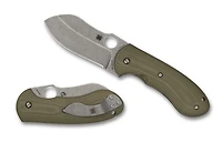 Spyderco Bombshell Folding Knife Liner Lock Green G-10 [3.00" Stonewash 20CV] C250GTIP