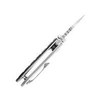 Kizer Flip Shank Manual Knife Frame Lock Black G-10 [2.00" Stonwash S35VN] Ki2521A1