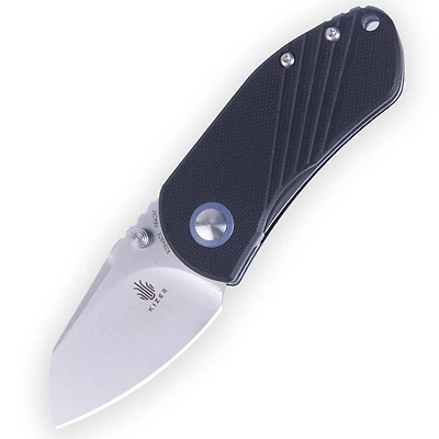 Kizer Contrail Manual Knife Liner Lock Black G-10 [2.00" Satin 154CM] Sheepsfoot V2540C1