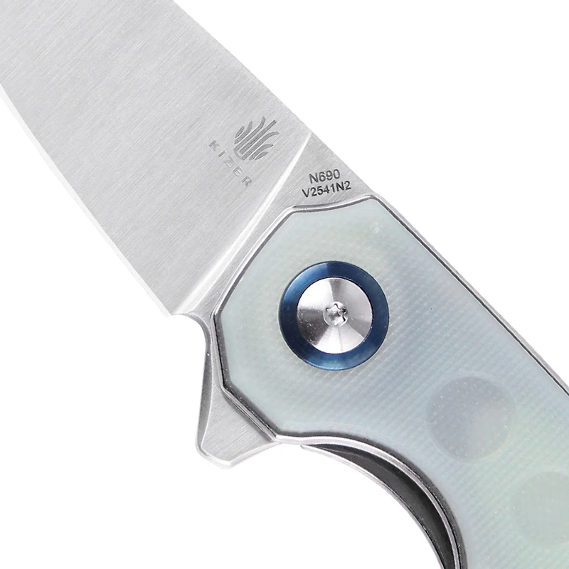 Kizer Lieb Manual Knife Liner Lock OD Green G-10 [2.375" Satin N690] Wharncliffe V2541N1