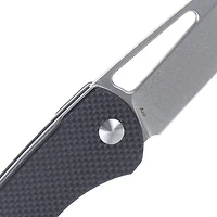 Kizer Yukon Manual Knife Liner Lock Black G-10 [3.375" Stonewash N690] Drop Point V4004
