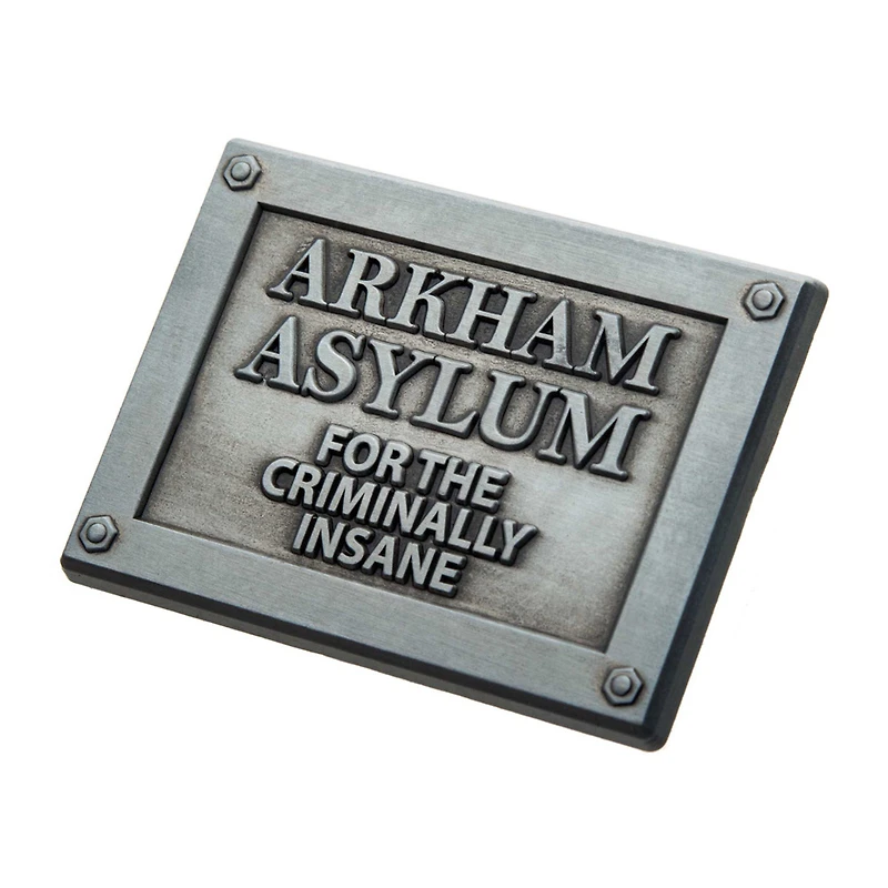 Batman Arkham Asylum Plaque Metal Lapel Pin