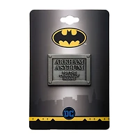 Batman Arkham Asylum Plaque Metal Lapel Pin