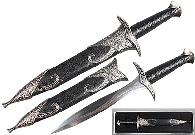 Black Sting Dagger with Scabbard 16"