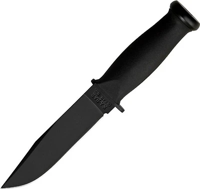 Ka-Bar Mark I Fixed Blade Knife Black Kraton [5.125" Plain Black] Clip Point 2221