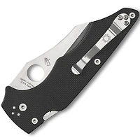 Spyderco Yojumbo Folding Knife Compression Lock Black G-10 [4.00" Satin S30V]  C253GP