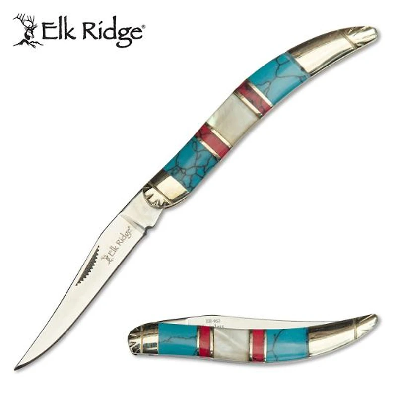 Elk Ridge Toothpick MOP / Stone Folding knife